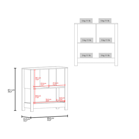 Estación de Café Latte Blanco y Blanco Marquez 89x88cm con Dos Compartimientos - BARRAS Y MUEBLES AUXILIARES | Bylmo