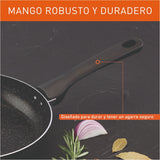 Batería de Cocina Imusa Titanium Force Negro 27.6x30.8cm Antiadherente con Tapa - OLLAS Y SARTENES | Bylmo