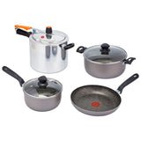 Combo Olla a Presión Imusa SecuryPlus Plateado 48.3x41.7cm Antiadherente con Tapa - OLLAS Y SARTENES | Bylmo