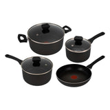 Batería de Cocina Imusa Hard Titanium Negro 52x20cm Antiadherente con Tapa - OLLAS Y SARTENES | Bylmo