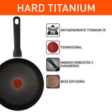 Batería de Cocina Imusa Hard Titanium Negro 52x20cm Antiadherente con Tapa - OLLAS Y SARTENES | Bylmo