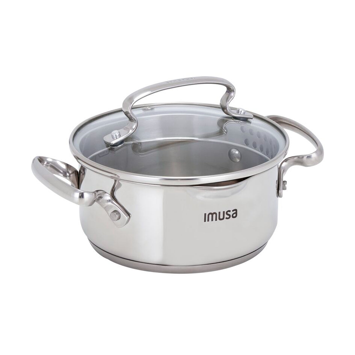 Batería de Cocina Imusa Maestro Plateado 54.6x28.8cm con Tapa - OLLAS Y SARTENES | Bylmo