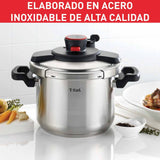 Olla a Presión Tefal Clipso Plateado 37x23cm de 6 Litros con Tapa - OLLAS Y SARTENES | Bylmo