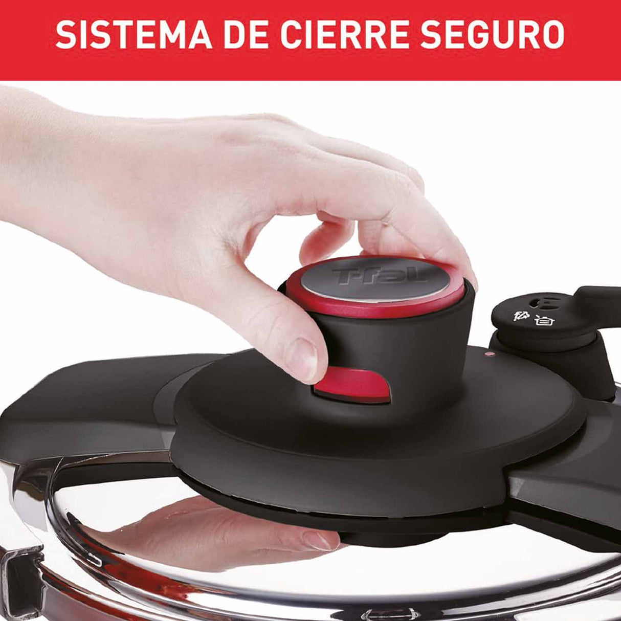 Olla a Presión Tefal Clipso Plateado 37x23cm de 6 Litros con Tapa - OLLAS Y SARTENES | Bylmo