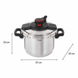 Olla a Presión Tefal Clipso Plateado 37x23cm de 6 Litros con Tapa - OLLAS Y SARTENES | Bylmo