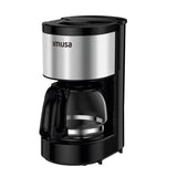 Cafetera Eléctrica Imusa Perfectta Negro y Plateado 15.5x27.3cm de Goteo para Seis Tazas - CAFETERAS ELECTRICAS | Bylmo
