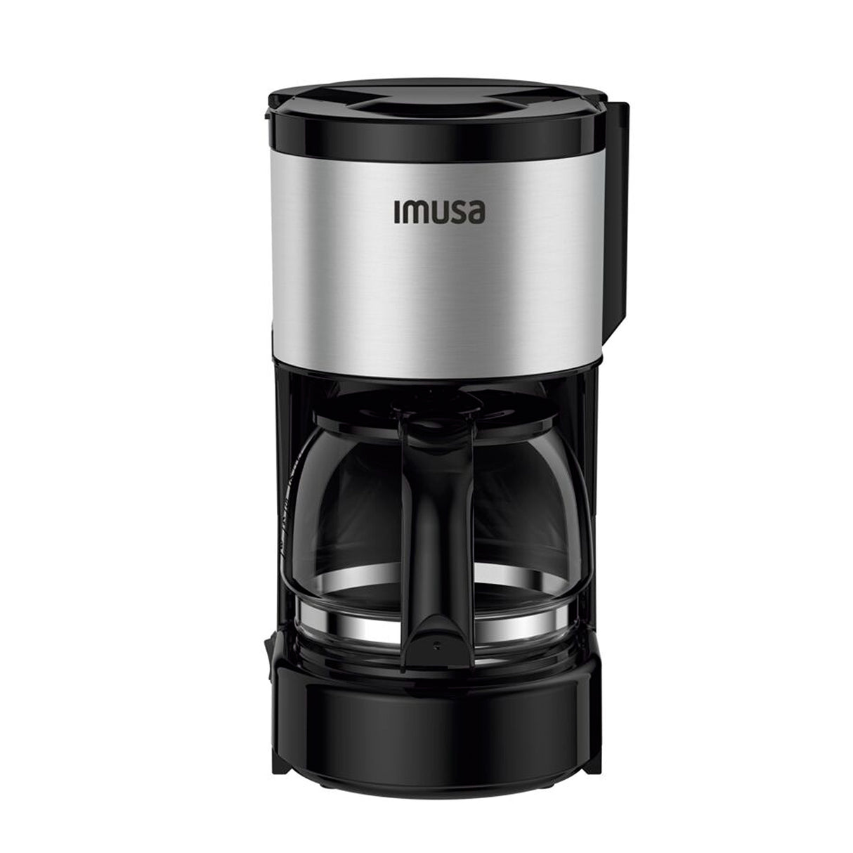Cafetera Eléctrica Imusa Perfectta Negro y Plateado 15.5x27.3cm de Goteo para Seis Tazas - CAFETERAS ELECTRICAS | Bylmo