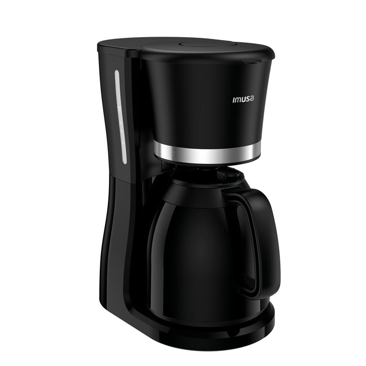 Cafetera Eléctrica Imusa Cool Negro 31x34.6cm de Goteo para 10 Tazas con Jarra Térmica - CAFETERAS ELECTRICAS | Bylmo