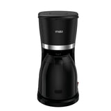 Cafetera Eléctrica Imusa Cool Negro 31x34.6cm de Goteo para 10 Tazas con Jarra Térmica - CAFETERAS ELECTRICAS | Bylmo