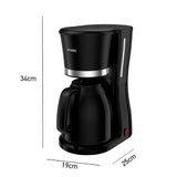 Cafetera Eléctrica Imusa Cool Negro 31x34.6cm de Goteo para 10 Tazas con Jarra Térmica - CAFETERAS ELECTRICAS | Bylmo