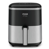 Freidora de Aire Imusa Max Negro y Plateado 24.7x29.6cm de 5 Litros con Pantalla Digital y 10 Funciones - FREIDORAS DE AIRE | Bylmo