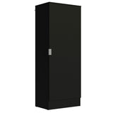 Zapatero Isis Negro 60x182cm Vertical de Siete Niveles