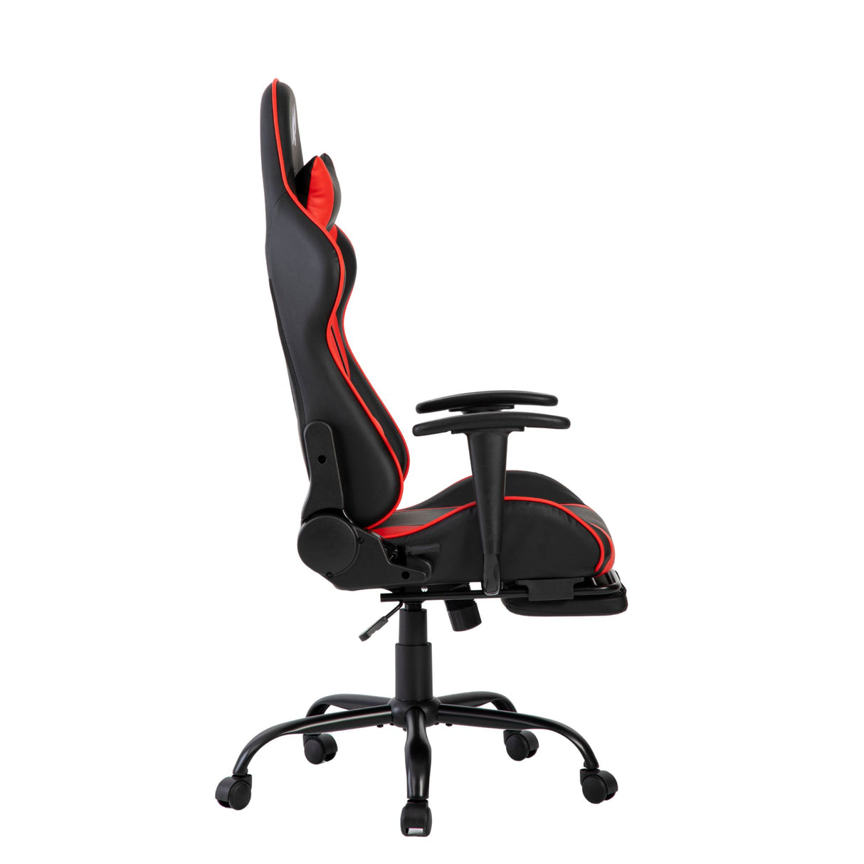 Silla Gamer Cupra Negro y Rojo 54x137cm Reclinable con Soporte Lumbar y Apoya Cabezas