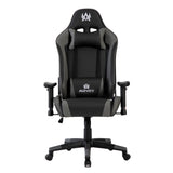 Silla Gamer Cupra Negro y Gris 54x137cm Reclinable con Soporte Lumbar y Apoya Cabezas