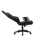Silla Gamer Cupra Negro y Gris 54x137cm Reclinable con Soporte Lumbar y Apoya Cabezas