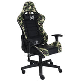 Silla Gamer Warzone Negro 54x137cm Reclinable con Soporte Lumbar y Apoya Cabezas