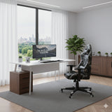 Silla Gamer Warzone Negro 54x137cm Reclinable con Soporte Lumbar y Apoya Cabezas