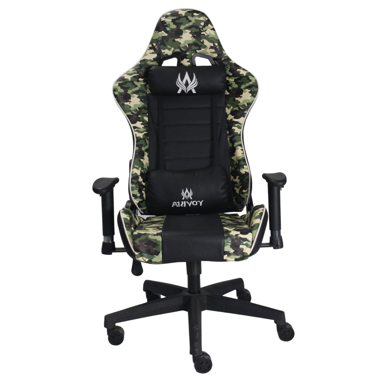 Silla Gamer Warzone Negro 54x137cm Reclinable con Soporte Lumbar y Apoya Cabezas