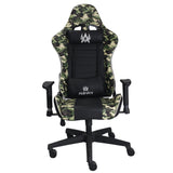 Silla Gamer Warzone Negro 54x137cm Reclinable con Soporte Lumbar y Apoya Cabezas