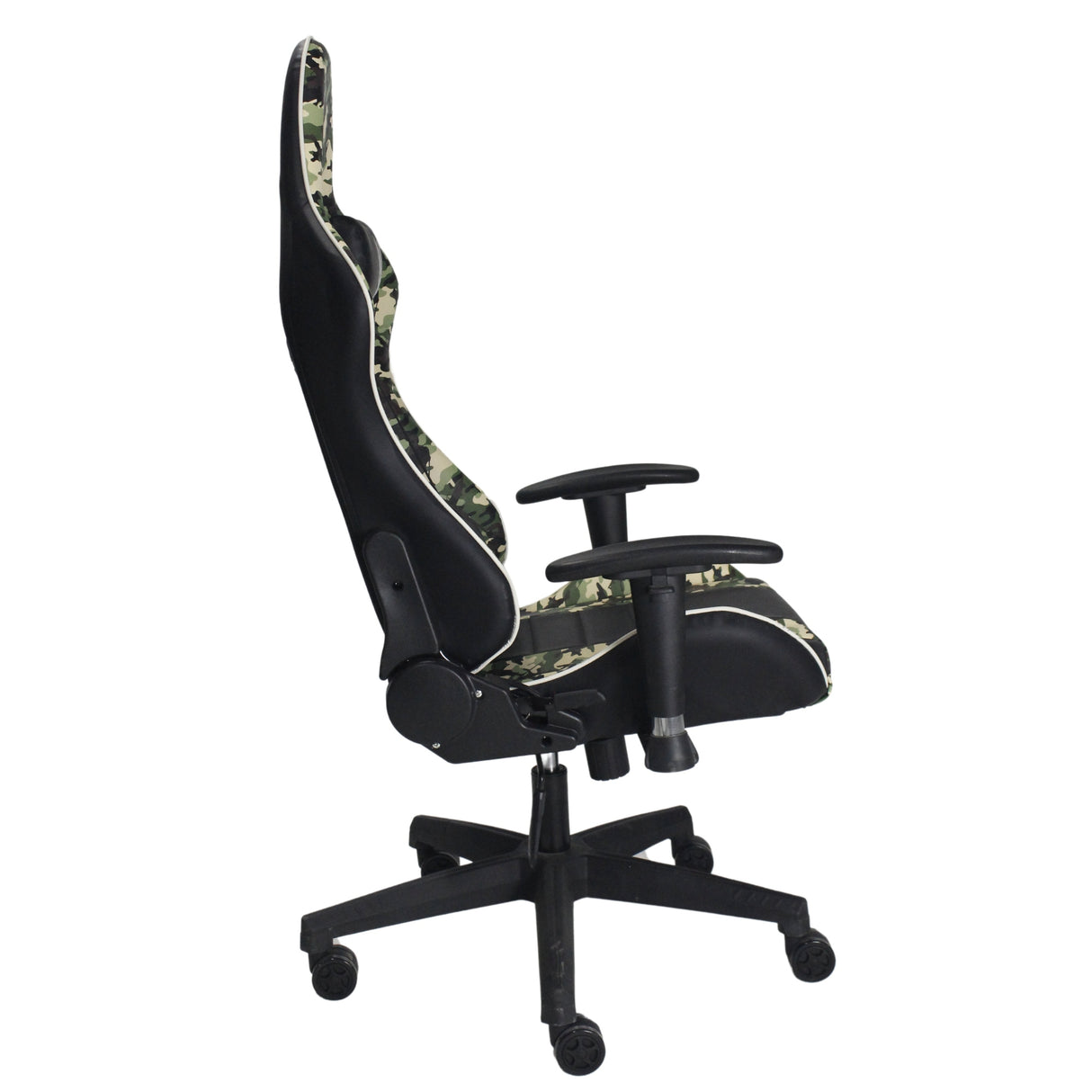 Silla Gamer Warzone Negro 54x137cm Reclinable con Soporte Lumbar y Apoya Cabezas