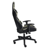 Silla Gamer Warzone Negro 54x137cm Reclinable con Soporte Lumbar y Apoya Cabezas