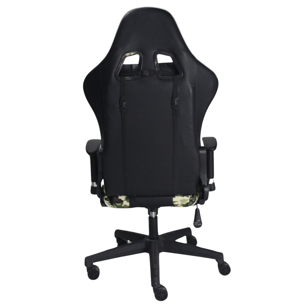 Silla Gamer Warzone Negro 54x137cm Reclinable con Soporte Lumbar y Apoya Cabezas