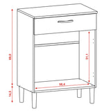 Alacena Diamante Blanco 60x86cm con Dos Puertas y con Un Cajón