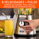 Licuadora Imusa Ultraforce Plus Plateado y Negro 18x39cm De Seis Aspas con capacidad de 2.2 Litros - LICUADORAS Y PROCESADORES | Bylmo