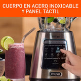 Licuadora Imusa Ultraforce Auto Plateado y Negro 18x39cm De Seis Aspas con capacidad de 2.2 Litros - LICUADORAS Y PROCESADORES | Bylmo