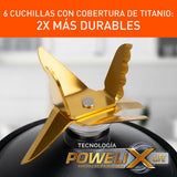 Licuadora Imusa Ultraforce 2X Plateado y Negro 21.5x40.6cm De Seis Aspas con capacidad de 2 Litros - LICUADORAS Y PROCESADORES | Bylmo