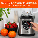 Licuadora Imusa Ultraforce 2X Plateado y Negro 21.5x40.6cm De Seis Aspas con capacidad de 2 Litros - LICUADORAS Y PROCESADORES | Bylmo
