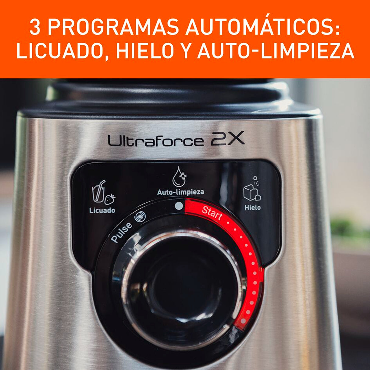 Licuadora Imusa Ultraforce 2X Plateado y Negro 21.5x40.6cm De Seis Aspas con capacidad de 2 Litros - LICUADORAS Y PROCESADORES | Bylmo