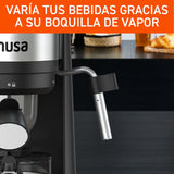 Máquina de Espresso Imusa Súbito Negro 16x31cm para Café Molido y para Cuatro Tazas - CAFETERAS ELECTRICAS | Bylmo