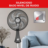 Ventilador 2 en 1 Samurai Turbo Silence Negro 40x122cm de Tres Velocidades - VENTILADORES | Bylmo