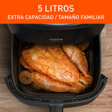 Freidora de Aire Imusa Max Negro 24.7x29.6cm de 5 Litros con Pantalla Digital y con 10 Funciones - FREIDORAS DE AIRE | Bylmo
