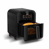 Freidora de Aire Imusa Easy Fry Turbo Negro 36.4x32.6cm de 6 Litros con Pantalla Digital y con 12 Funciones - FREIDORAS DE AIRE | Bylmo