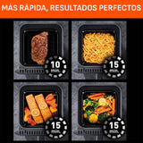 Freidora de Aire Imusa Easy Fry Turbo Negro 36.4x32.6cm de 6 Litros con Pantalla Digital y con 12 Funciones - FREIDORAS DE AIRE | Bylmo