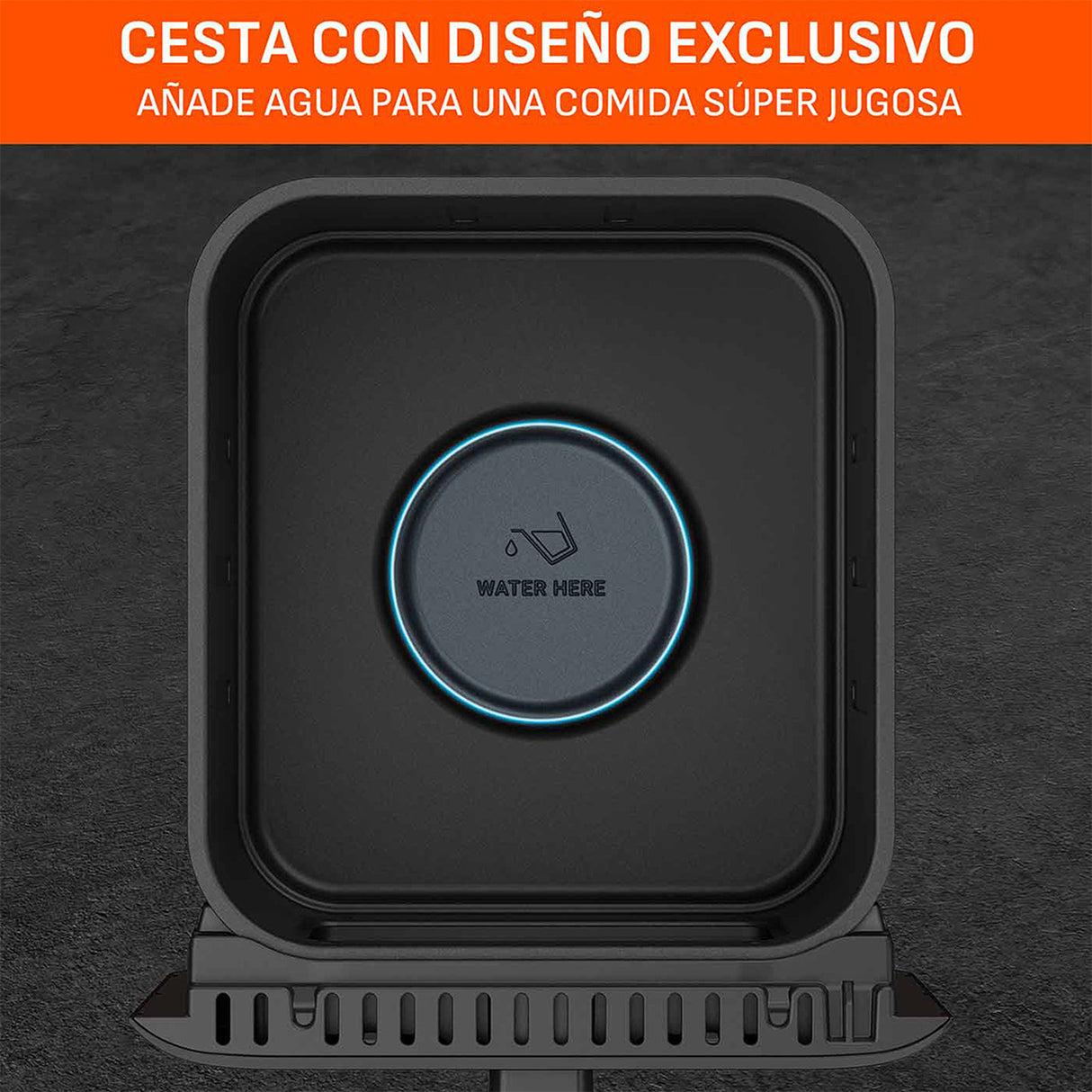 Freidora de Aire Imusa Easy Fry Turbo Negro 36.4x32.6cm de 6 Litros con Pantalla Digital y con 12 Funciones - FREIDORAS DE AIRE | Bylmo
