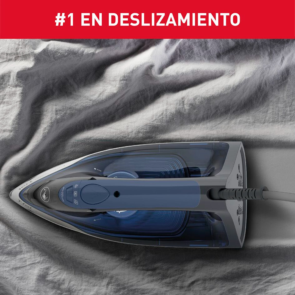 Plancha de Vapor para Ropa T - Fal Express Gris y Blanco 30x15cm con Dispensador de Agua y Apagado Automático - PLANCHAS | Bylmo