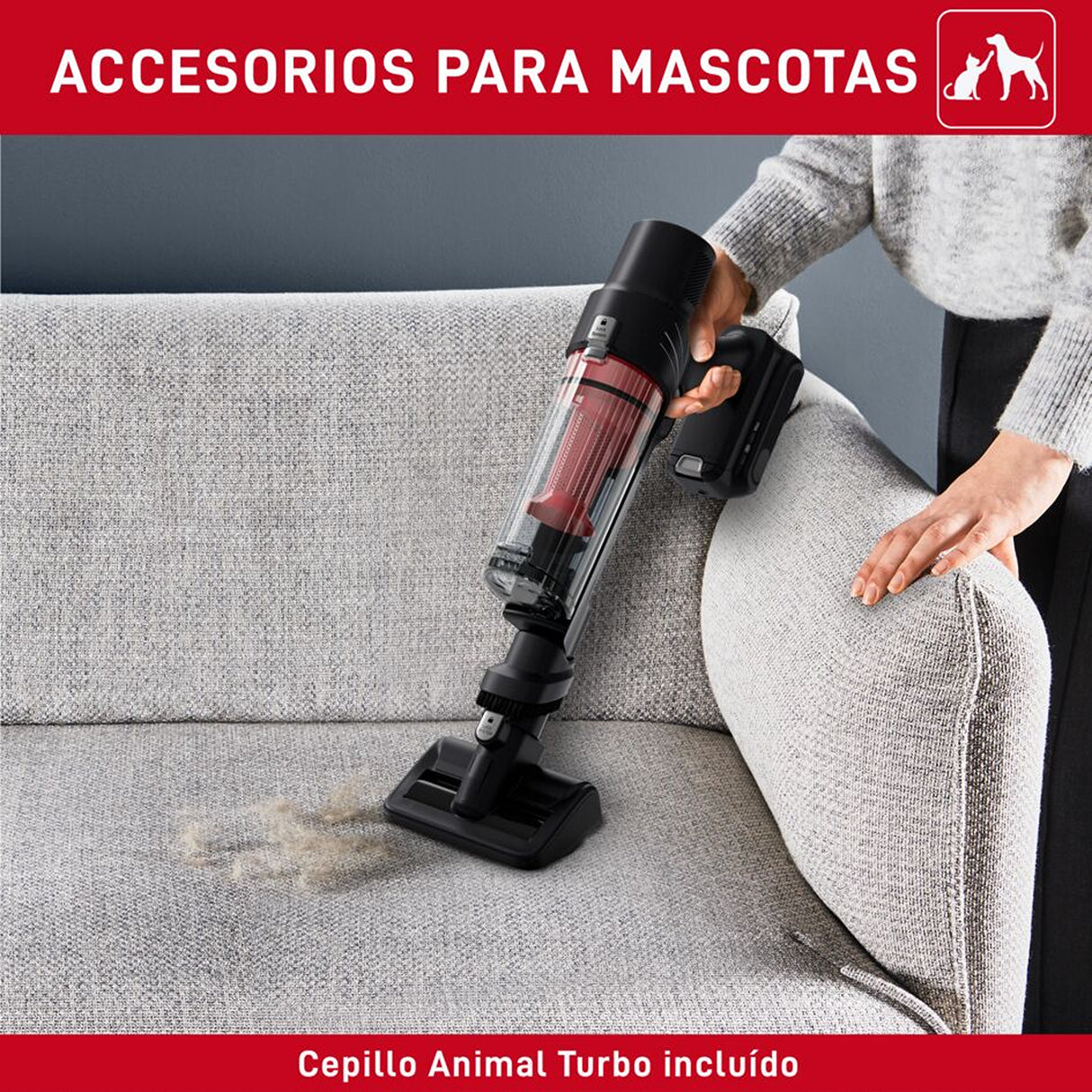 Aspiradora Inalámbrica T - Fal X - PERT Negro 24x112cm de 0.44 Litros - ASPIRADORAS | Bylmo