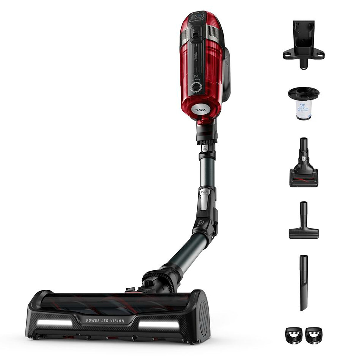 Aspiradora Inalámbrica T - Fal X - Force Flex Negro 25.1x115cm de 0.9 Litros - ASPIRADORAS | Bylmo