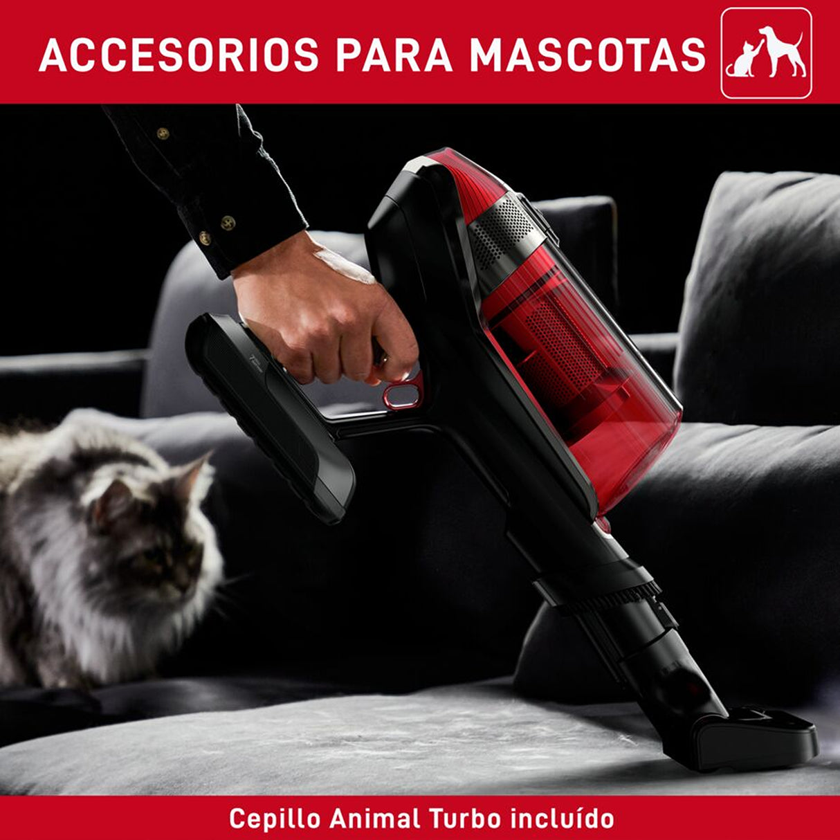 Aspiradora Inalámbrica T - Fal X - Force Flex Negro 25.1x115cm de 0.9 Litros - ASPIRADORAS | Bylmo