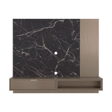 Panel de TV Funes Mamba y Amber 150x130cm para TV Hasta 60" Pulagadas con Un Compartimiento - MUEBLES DE TV | Bylmo
