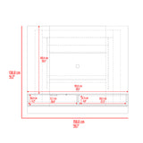 Panel de TV Funes Mamba y Amber 150x130cm para TV Hasta 60" Pulagadas con Un Compartimiento - MUEBLES DE TV | Bylmo