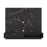 Panel de TV Funes Mamba y Wengue 150x130cm para TV Hasta 60" Pulagadas con Un Compartimiento - MUEBLES DE TV | Bylmo