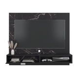 Panel de TV Funes Mamba y Wengue 150x130cm para TV Hasta 60" Pulagadas con Un Compartimiento - MUEBLES DE TV | Bylmo