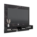 Panel de TV Funes Mamba y Wengue 150x130cm para TV Hasta 60" Pulagadas con Un Compartimiento - MUEBLES DE TV | Bylmo