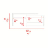 Mesa de Centro Kaia Wengue y Mamba 100.2x40cm Rectangular con Compartimiento - MESAS DE CENTRO | Bylmo