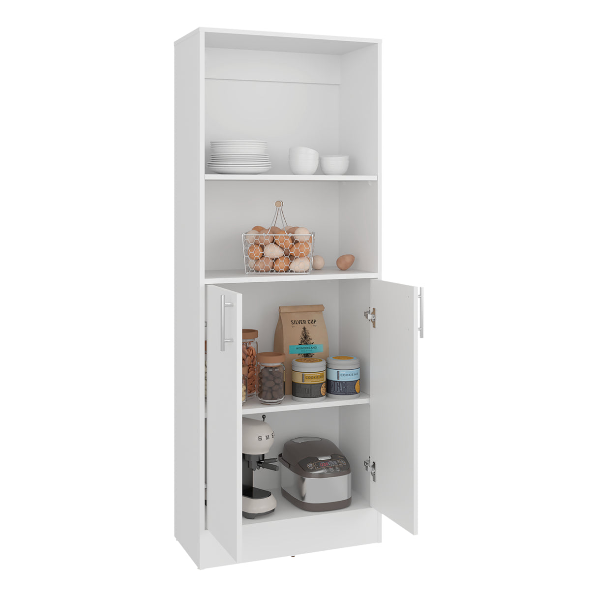 Alacena Juls Blanco 60x160cm y con Dos Puertas