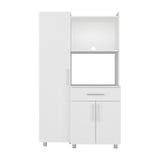 Alacena Pantress Blanco 98x165cm Con Espacio para Microondas y con Tres Puertas - ALACENAS Y MUEBLES MICROONDAS | Bylmo